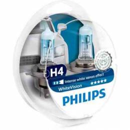 1 ampoule Philips premium White Vision H1 - Feu Vert
